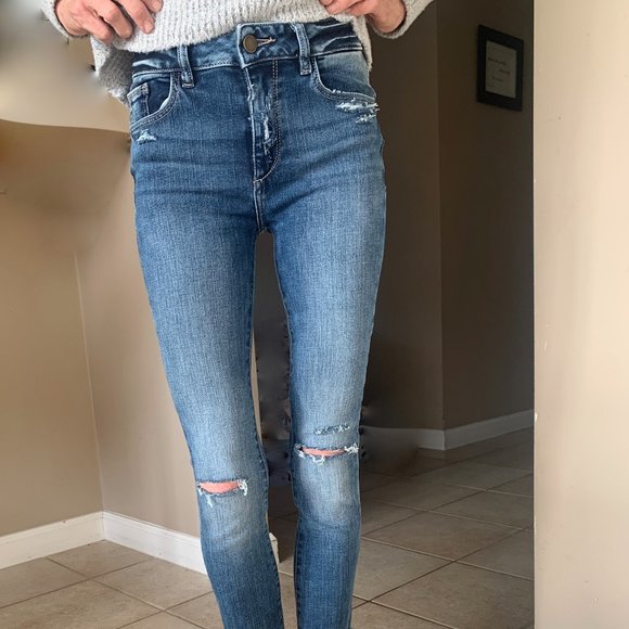 DL1961 FLORENCE Skinny High Rise Crop Jeans size 24 - Picture 3 of 5